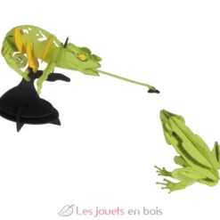 Maquette 3D en papier Grenouille verte - Fridolin