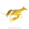 Maquette 3D en papier Homard jaune - Fridolin