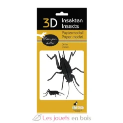 Maquette 3D en papier Lucane noire - Fridolin