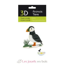 Maquette 3D en papier Macareux moine - Fridolin