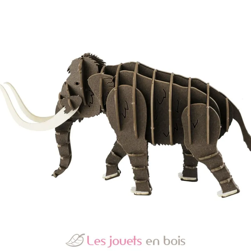 Maquette 3D en papier mammouth marron- Fridolin