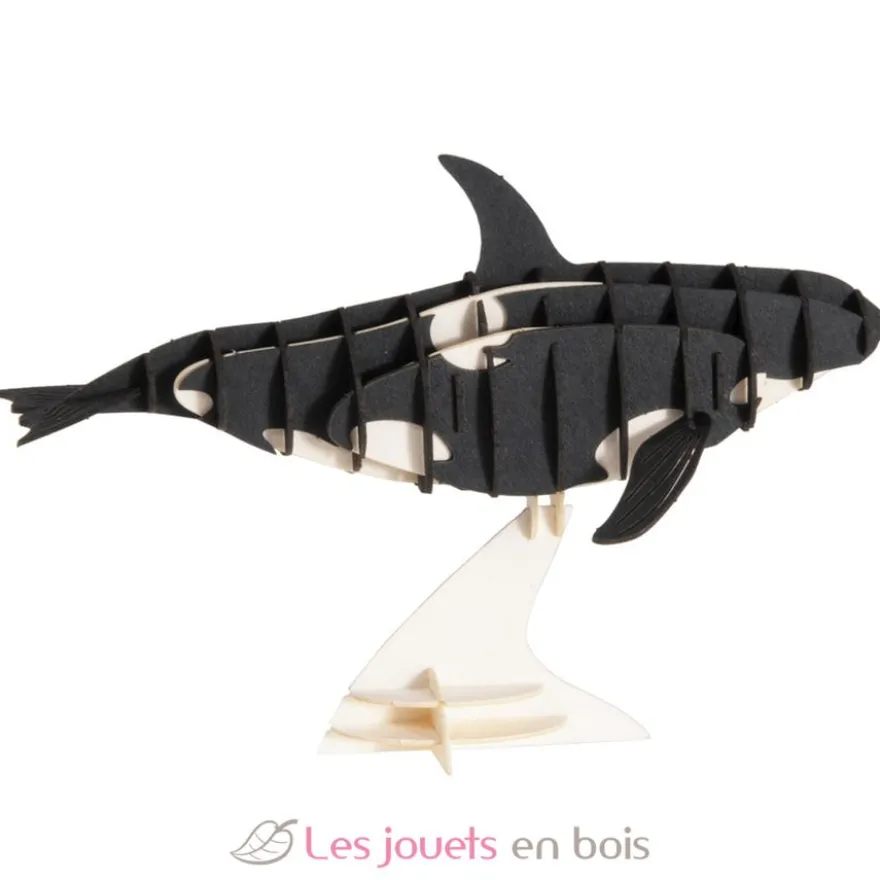 Maquette 3D en papier Orque noir et blanc - Fridolin