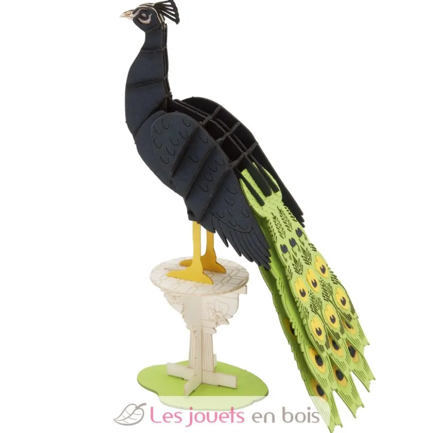 Maquette 3D en papier Paon - Fridolin