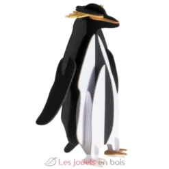 Maquette 3D en papier Pingouin noir et blanc - Fridolin