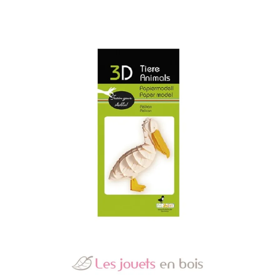Maquette 3D en papier Pélican - Fridolin
