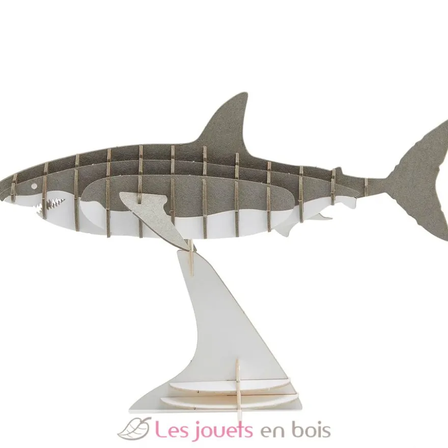 Maquette 3D en papier Requin gris - Fridolin