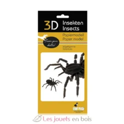 Maquette 3D en papier Tarentule noire - fridolin