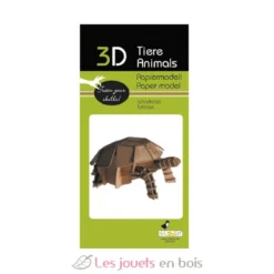 Maquette 3D en papier Tortue marron - Fridolin