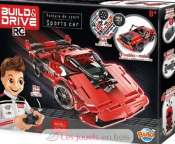 Maquette voiture de sport radiocommandée rouge - Buki