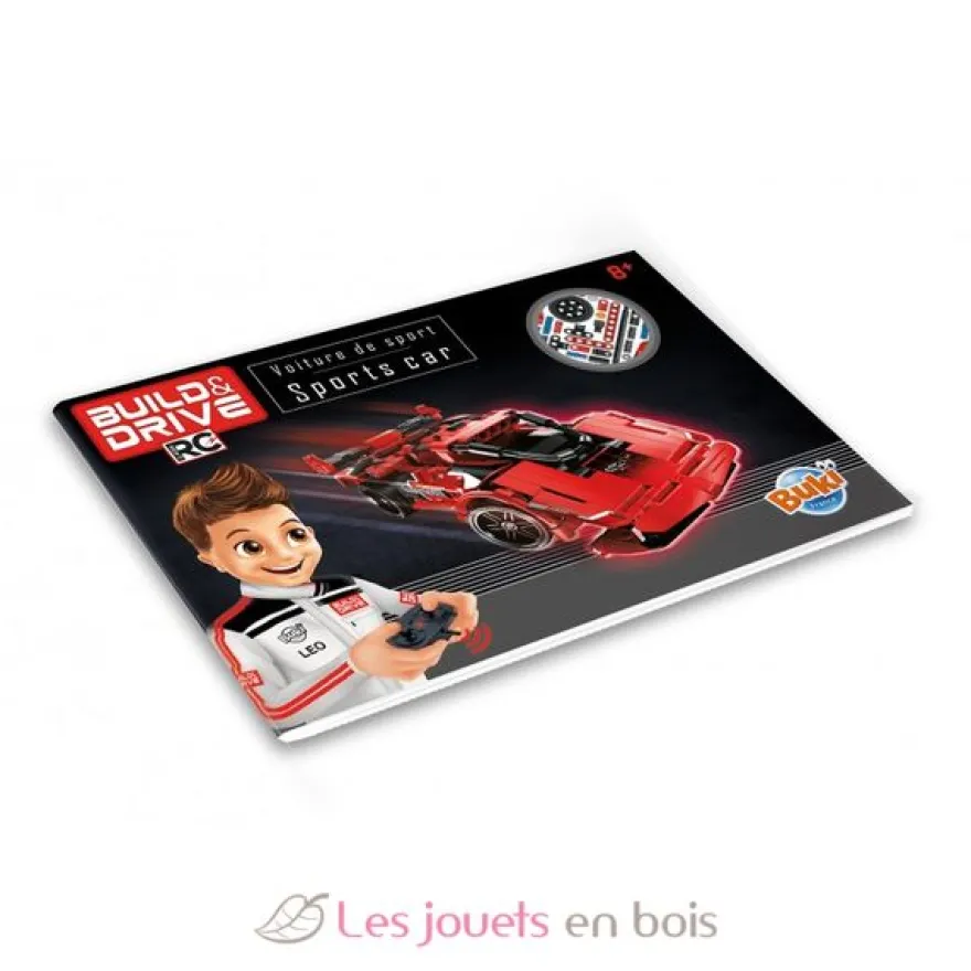 Maquette voiture de sport radiocommandée rouge - Buki