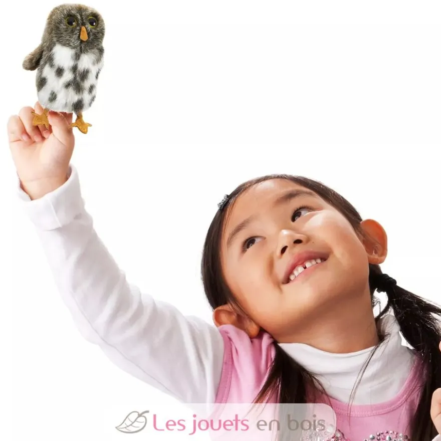 Marionnette à doigt Mini Chouette tachetée - Folkmanis