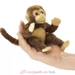 Marionnette à doigt Mini Singe marron - Folkmanis