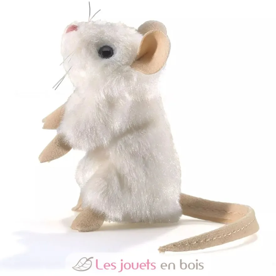Marionnette à doigt Mini Souris blanche - Folkmanis