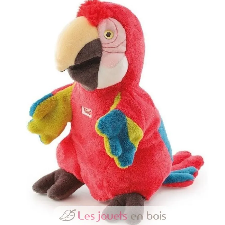 Marionnette à main Perroquet rouge - Trudi