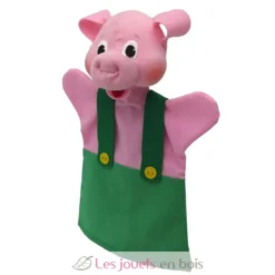 Marionnette Petit Cochon vert - Mú