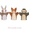 Marionnettes Écureuil, Lapin et Hérisson - Goki