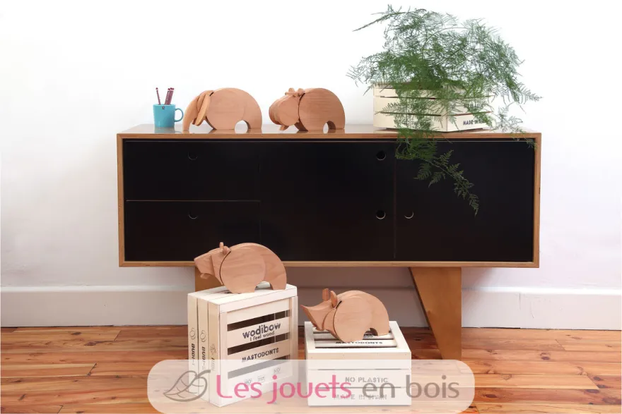 Mastodonte Riin bois naturel Wodibow
