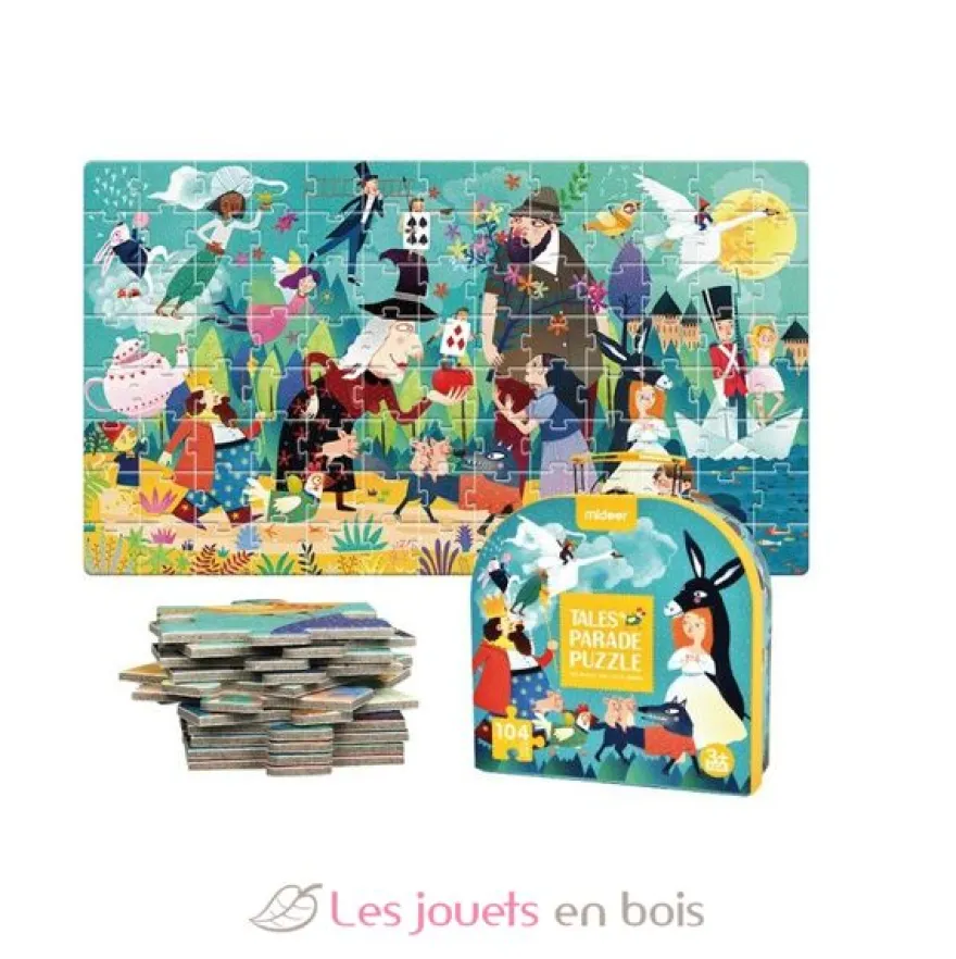 Ma Valise Puzzle Contes 104 pcs - Mideer