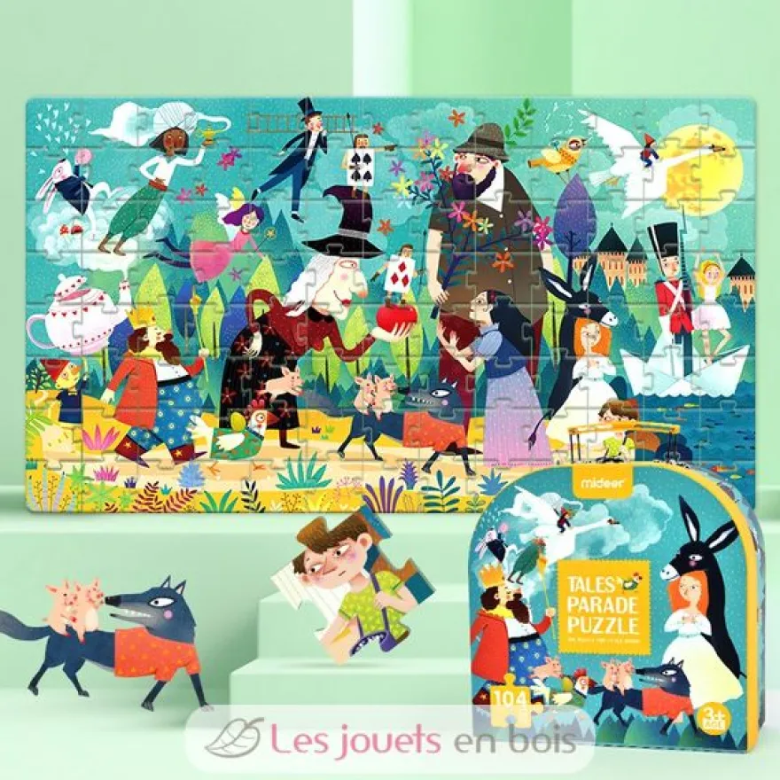 Ma Valise Puzzle Contes 104 pcs - Mideer