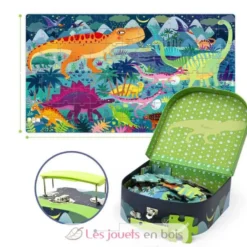 Ma Valise Puzzle Dinosaures 104 pcs - Mideer