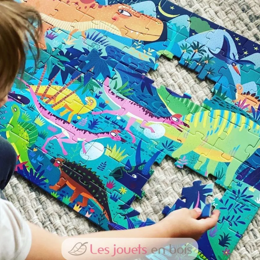 Ma Valise Puzzle Dinosaures 104 pcs - Mideer