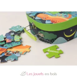 Ma Valise Puzzle Dinosaures 104 pcs - Mideer
