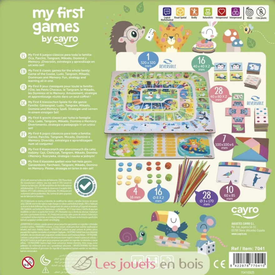 Mes premiers jeux de société - De 4 à 8 ans - Cayro