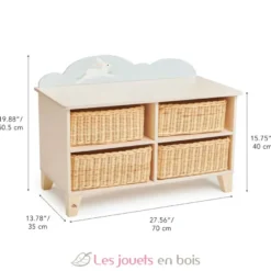 Meuble rangement avec paniers - Tender Leaf Toys