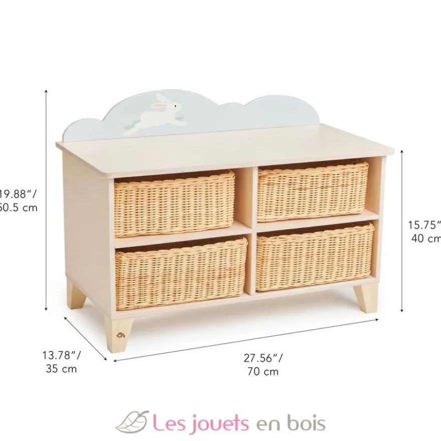 Meuble rangement avec paniers - Tender Leaf Toys