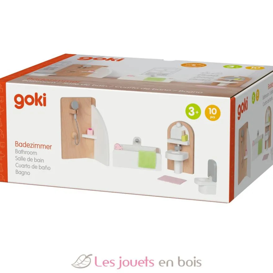 Meubles poupées miniatures Salle de bain - Goki