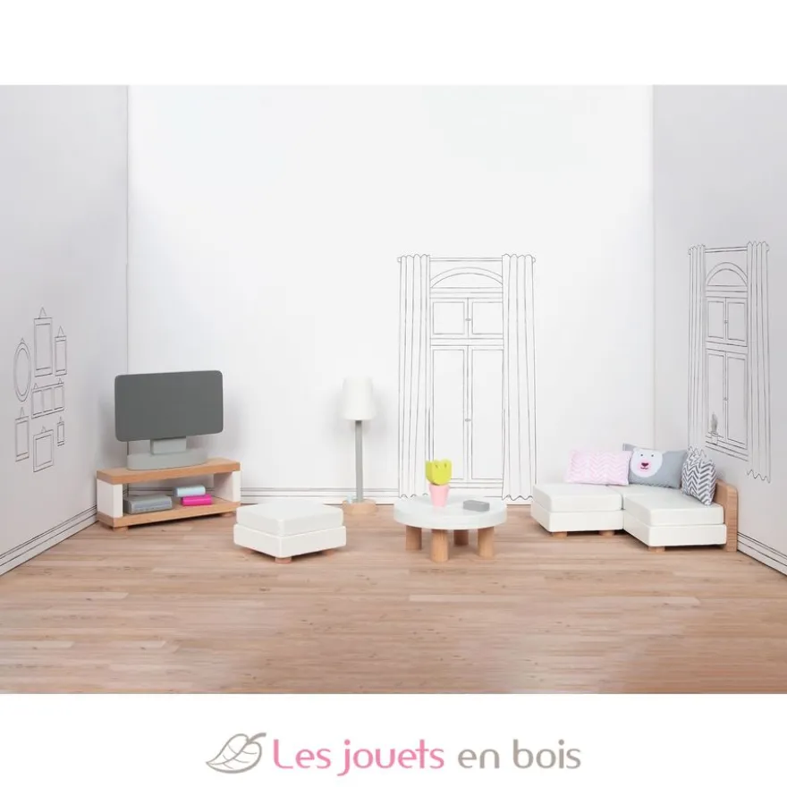 Meubles poupées miniatures Salon - Goki