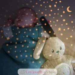 Mimi Bunny - Projecteur d'étoiles gris - Pabobo