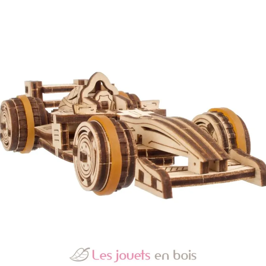 Mini bolide - Puzzle 3D mécanique en bois - Ugears