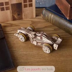 Mini bolide - Puzzle 3D mécanique en bois - Ugears