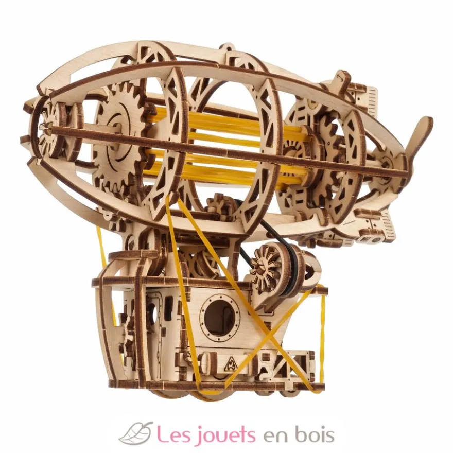 Mini Dirigeable Steampunk - Puzzle 3D mécanique en bois - Ugears