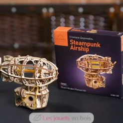 Mini Dirigeable Steampunk - Puzzle 3D mécanique en bois - Ugears