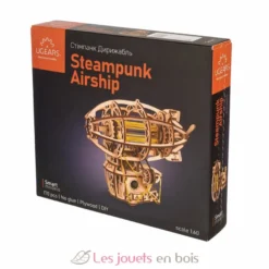 Mini Dirigeable Steampunk - Puzzle 3D mécanique en bois - Ugears