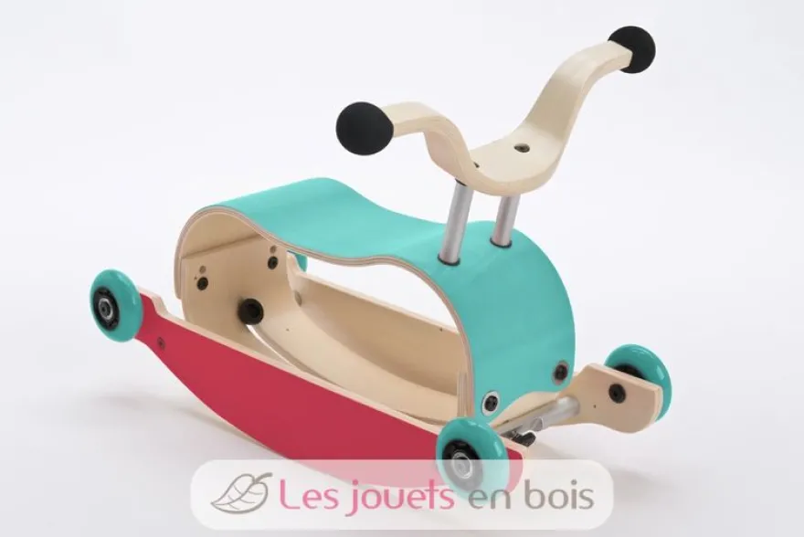 Mini Flip - Set de 4 roues - Bleu - Wishbone Design Studio