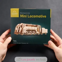 Mini locomotive - Puzzle 3D mécanique en bois - Ugears