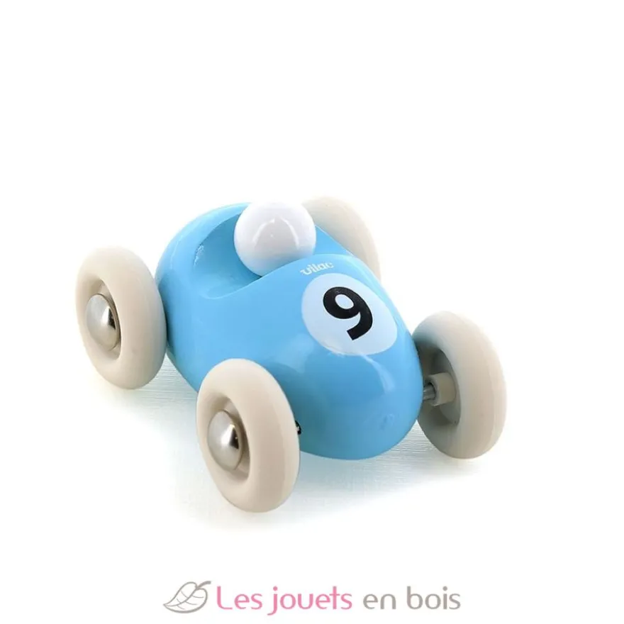 Mini roadster en bois bleu ciel - Vilac