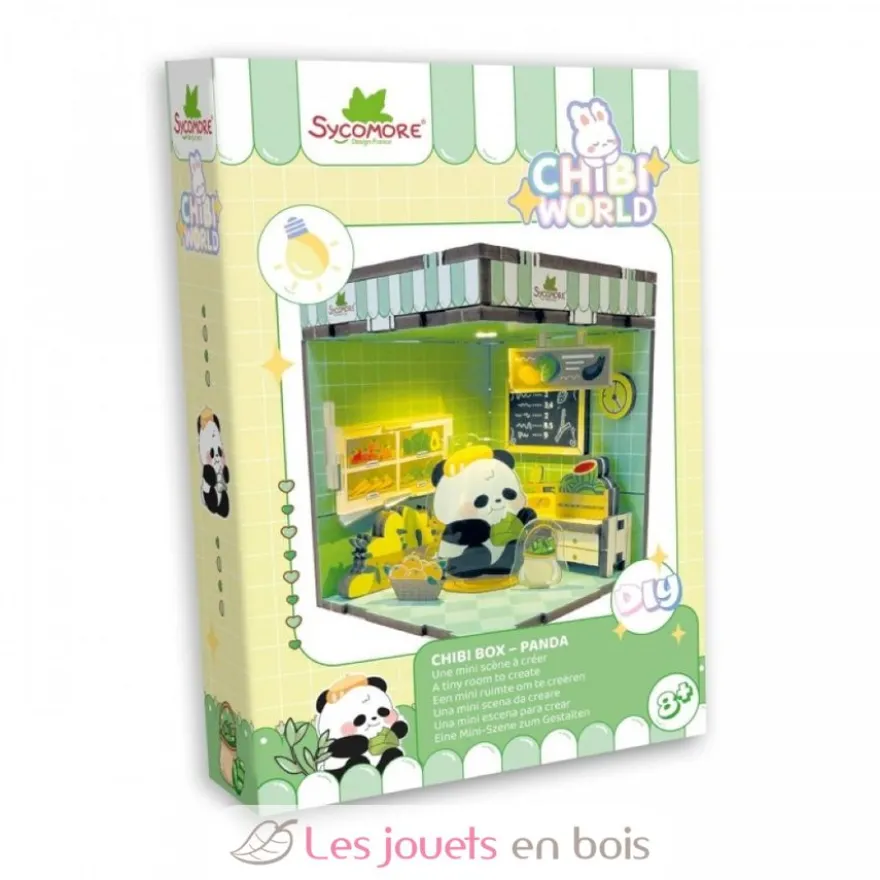 Mini scène Kawaii à créer - Chibi Box Panda - Dès 8 ans - Sycomore