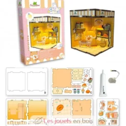 Mini scène Kawaii à créer - Chibi Box Chien - Dès 8 ans - Sycomore