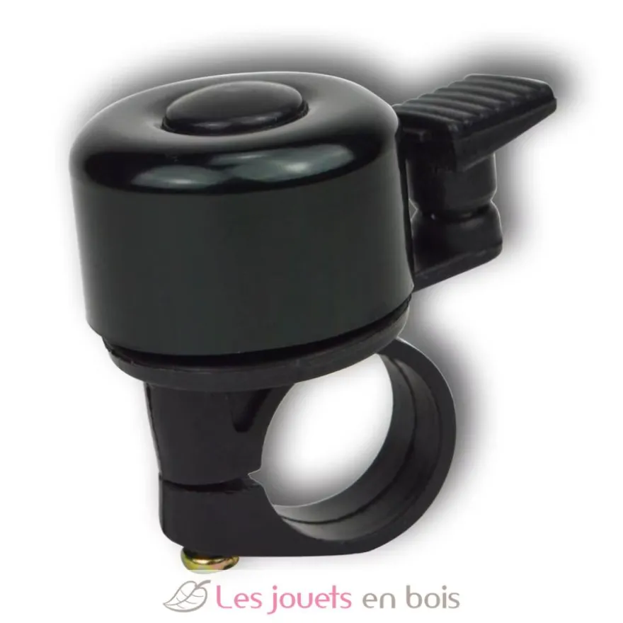 Mini sonnette de vélo noire - Kiddimoto