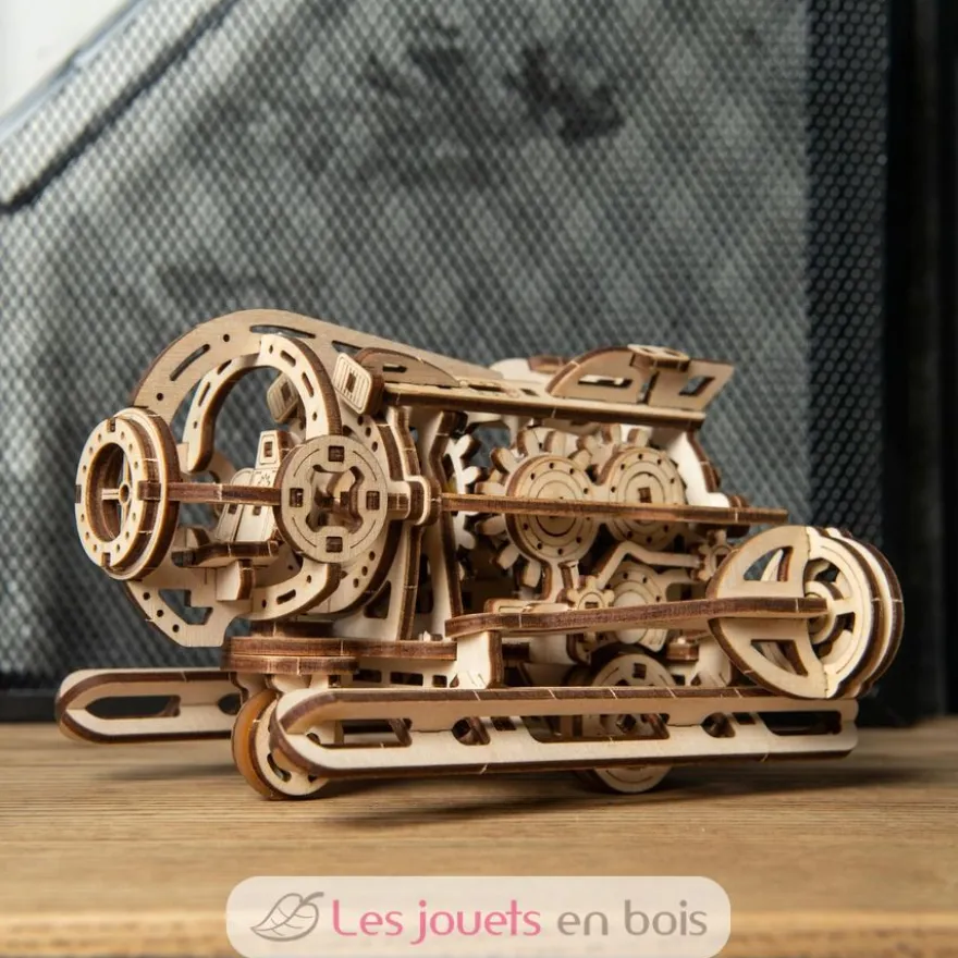 Mini Sous-marin Steampunk - Puzzle 3D mécanique en bois - Ugears