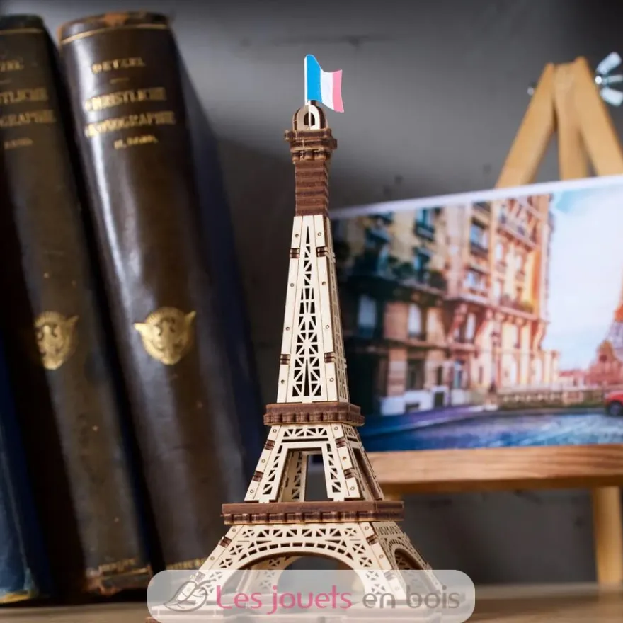 Mini Tour Eiffel - Puzzle 3D mécanique en bois - Ugears