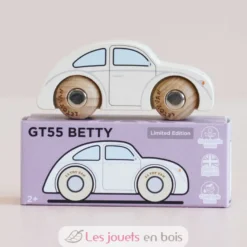 Mini voiture en bois Betty No 9 blanche - Le Toy Van