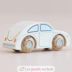 Mini voiture en bois Betty No 9 blanche - Le Toy Van