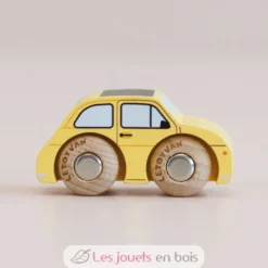 Mini voiture en bois Fifi No 10 jaune - Le Toy Van