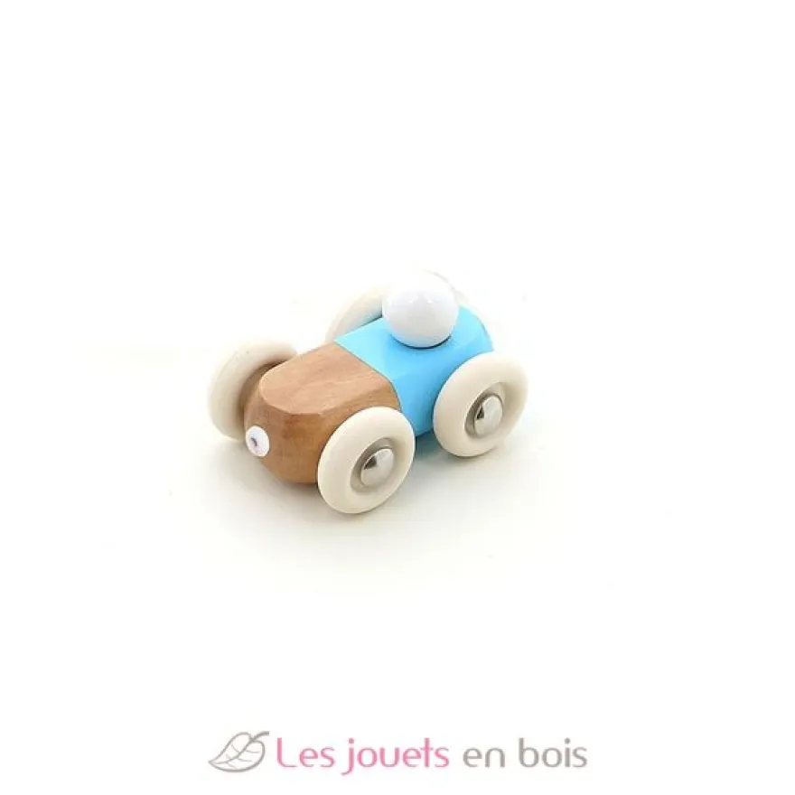 Mini voiture en bois Moit-moit bleue - Vilac