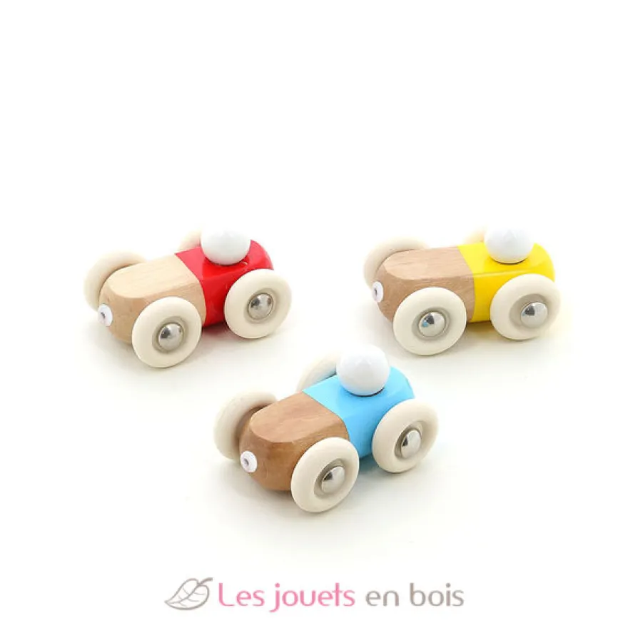 Mini voiture en bois Moit-moit bleue - Vilac